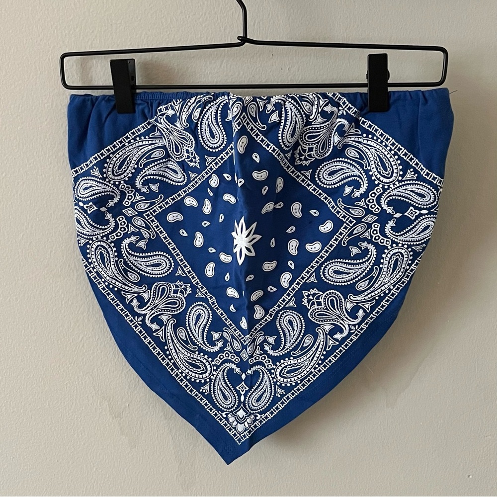 Blue Bandana Tube Top